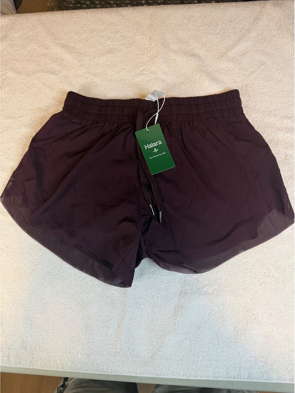 Halara Women's Athletic Running Shorts Size S Burgundy - #1276